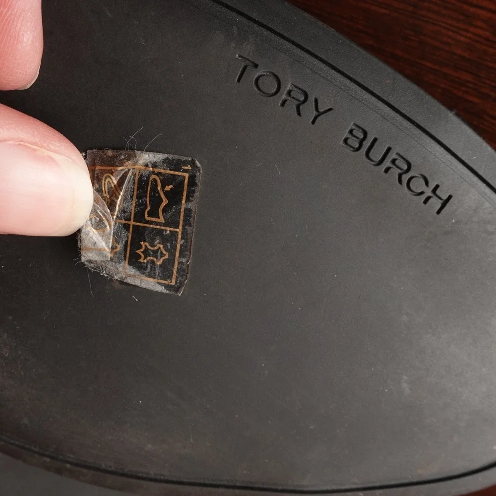 Tory Burch Pumps WMS SZ 10 Pink BLK Chelsea 50mm Medallion Classic Career Shoes